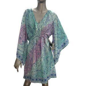 New Swim Cover Up Boho Mid Dress For Women Beach Party All Size Fits All